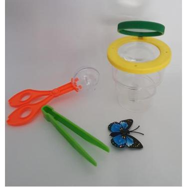 Imagem de Kit Explorador: Pote Observação + Tesoura Bola + Pinça - Paes & Almeid