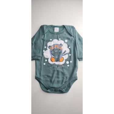 Imagem de Body Manga Longa Masculino Suedine Estampado Bichinho - Bicho Molhado,