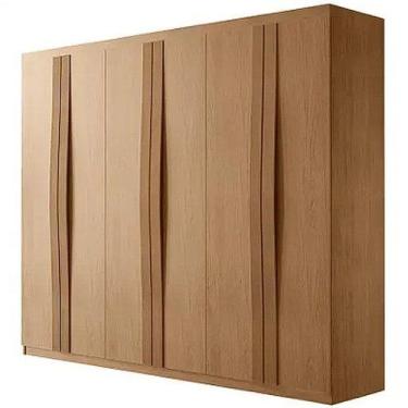 Imagem de Guarda Roupa Casal 6 Portas e 2 Gavetas Grécia  Rufato, Naturalle 