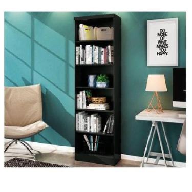 Imagem de LIVREIRO / ESTANTE PARA LIVROS - 5 PRATELEIRAS preto - QMOVI