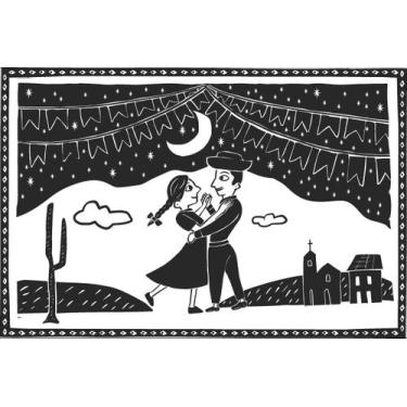 Imagem de Painel de lona Festa Junina Cordel Sertão Forró - 100x070cm - Fabrika 