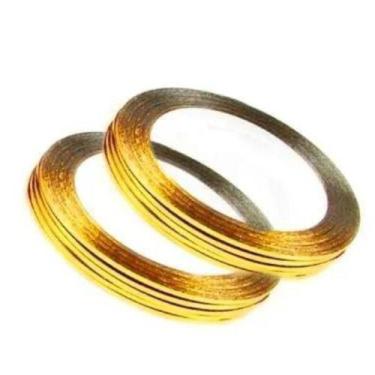 Imagem de Fitilho para decoração de Unha Autoadesivo Alongamento Amarelo - Fan N