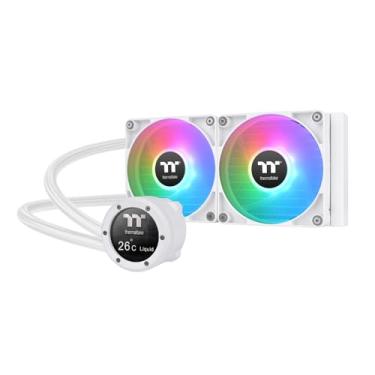 Imagem de Thermaltake TH240 V2 Ultra ARGB Sync/AlO Liquid Cooler/ARGB Fan 120 * 2/PWM 500~1500 rpm/Water Block 2.1" LCD/Branco, CL-W404-PL12SW-A
