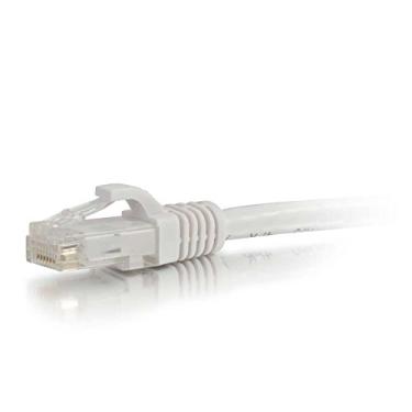 Imagem de C2G Cabo 04041 Cat6 – Cabo de rede Ethernet não blindado Snagless, branco (20 pés, 6,09 metros)