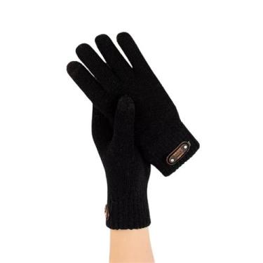 Imagem de Luva De Frio Quente Lã Adulto Touch Screen Celular Inverno - Modas Fag