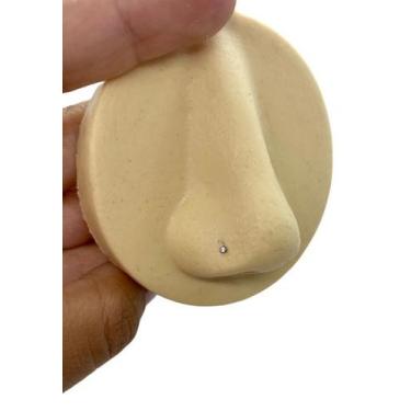 Imagem de Piercing Titânio Nariz Nostril Ponto De Luz Antialérgico Prateado - Ra