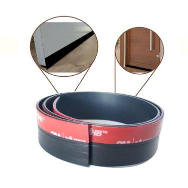 Imagem de Fita adesiva vedação de porta 30 mm (2 Metros - preto) proteção - Stuf