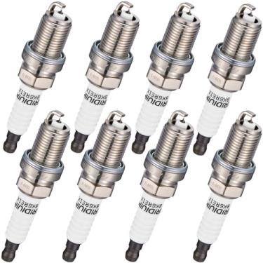 Imagem de BDFHYK Velas de ignição de irídio 6418 compatíveis com Porsche 911 C32 AMG 320i Pathfinder VW Passat CTS XC90 1.5L 3.5L 4.5L L4 V6 V8 Substituição para 3539 Conjunto de 8