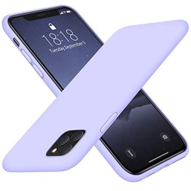 Imagem de DTTO Capa compatível com iPhone 11 Pro, [série Romance] Capa de silicone totalmente coberta [proteção aprimorada para câmera e tela] com almofada de grade favo de mel para iPhone 11 Pro 5,8 polegadas 2019, roxo