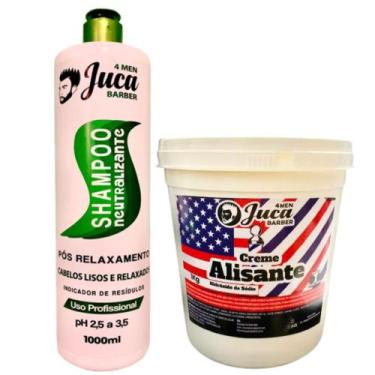 Imagem de Alisamento Americano White + Shampoo Neutralizante 1l - Juca Cosmético