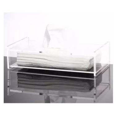 Imagem de Porta Papel Lenço Umedecido Acrílico 25x12x15 Transparente - AGV Criaç