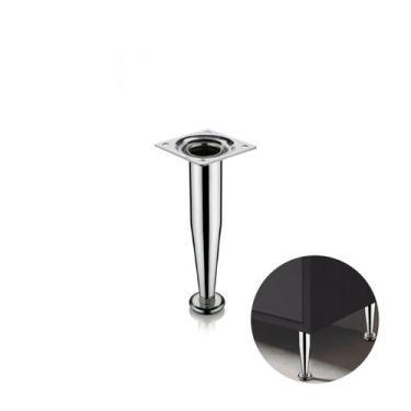 Imagem de Pé Távola de Aço Cromado de 12 Cm Com Regulagem Para Armários E Móveis