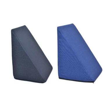 Imagem de 2 Almofada Travesseiros Triangular Encosto Apoio Costas Repouso Leitur