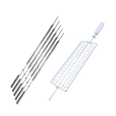 Imagem de Kit Espetos Para Suporte Giratório Tipo Gira Grill - Itafera Metal