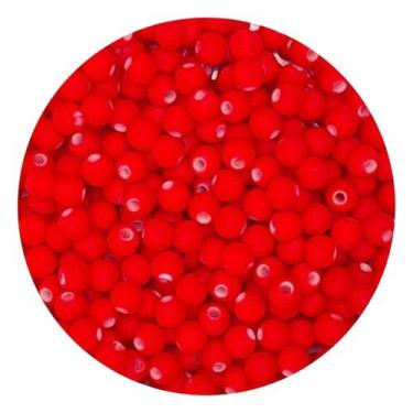 Imagem de Miçanga 200un Bola Emborrachada 6mm Artesanato Pulseira - DEZdeDEZ, Ve