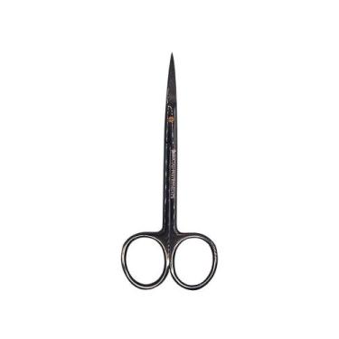 Imagem de Tesoura Iris Plasma com Videa  12cm  Reta  Social Instrumentos , Preto