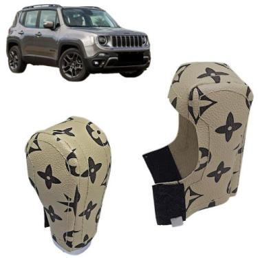 Imagem de Capa Proteção Em Couro Manopla Câmbio Automático Jeep Renegade 2016 À 