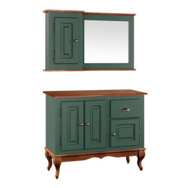 Imagem de Gabinete para Banheiro com Armário Espelheira Dália 3066 Linz Móveis, 