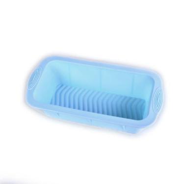 Imagem de Forma De Silicone Para Pão De Forma Azul 21 x 10 x 6,5 Cm - Dolce Home