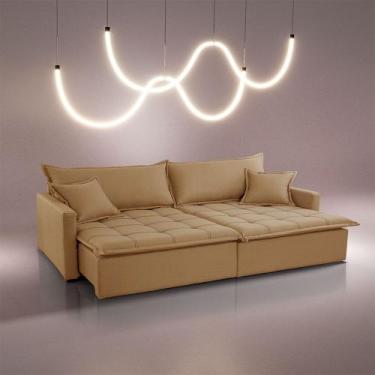 Imagem de Sofá Cama Flora 02 Módulos de 120cm Br 15cm Meu Sofá Online, P321 LINH