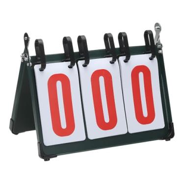 Imagem de PATIKIL Placar flip portátil, 2-Digital Score Keeper Flipper para basquete, futebol, vôlei, tênis, futebol, vermelho, vermelho