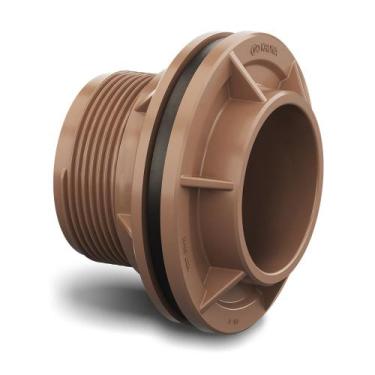 Imagem de Conexões de Água Fria 32mm 1" Marrom/Soldável Curva 90/45 Flange,União