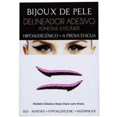 Imagem de Delineador Adesivo 1 Par Rosa Claro Modelo Clássico - BIJOUX DE PELE