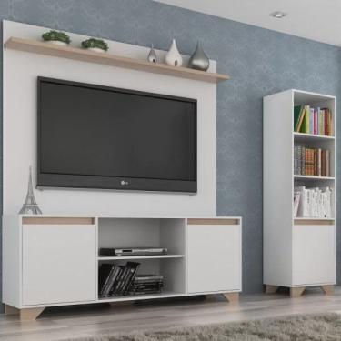 Imagem de Conjunto Rack com Painel para TV 42 Polegadas e Estante Benevello 2037 Quiditá