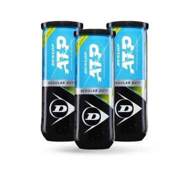 Imagem de Bola de Tênis Dunlop atp Regular Duty - Pack c/ 3 Tubos