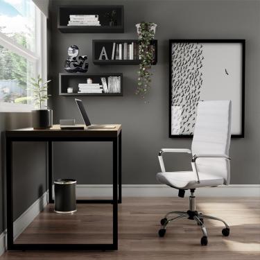 Imagem de Cadeira de Escritório Diretor Giratória Free Branca