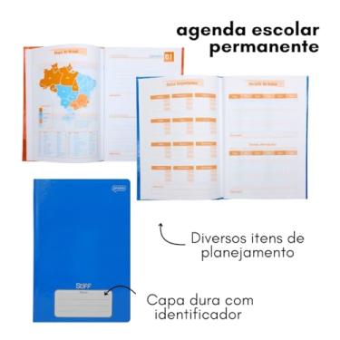 Imagem de Kit Material Escolar Infantil Berçário I e II 0 a 2 Anos X Itens Lista SME Prefeitura SP (Azul)