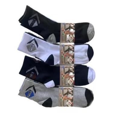 Imagem de Meias cano alto com 12 pares, meias masculinsa ou femininas. - CATARIN