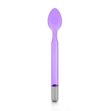 Imagem de Tubo de vidro de eletrodo de varinha de alta frequência 3 cores 7 formas portátil de alta frequência peças de substituição de dispositivo peças de beleza Elitzia ETJX006PS (colher roxa)