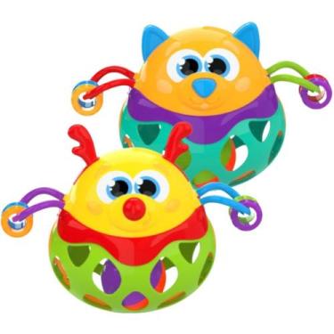 Imagem de Brinquedo Chocalho Infantil Interativo Vai e Vem Bichinho Sortido Jxp 