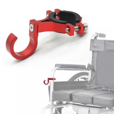 Imagem de Gancho universal para cadeira de rodas, acessórios de suporte de suspensão para andador de mobilidade para andador, muleta, scooter elétrico, bicicleta, cabe em postes de até 3,5 cm de espessura (A)