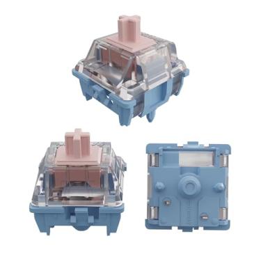 Imagem de Interruptores de teclado melódico Gateron, interruptores clicky de 5 pinos 60gf, interruptores pré-lubrificados de fábrica, som nítido / interruptores de disparo precisos (90 peças)