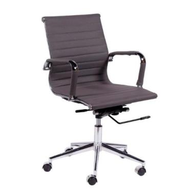 Imagem de Cadeira de Escritório Diretor Eames Esteirinha I Cinza - Or Design