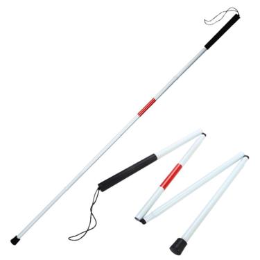 Imagem de Bengala Guia Dobravel Retratil Classica Para Deficientes Visuais Reflexivel