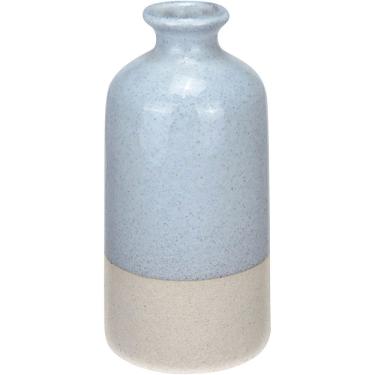 Imagem de Vaso Decorativo Enfeite Casa Aparador Garrafa Home&co Cerâmica 20x10x10cm Cinza