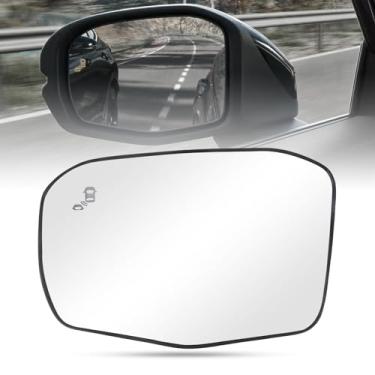 Imagem de RACBOX Substituição do vidro do espelho aquecido do lado do motorista, vidro retrovisor convexo com detecção de ponto cego compatível com CRV 2023 2024 2025
