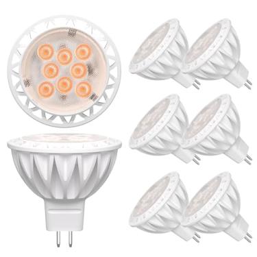 Imagem de LEDBEFINE Lâmpada Led Mr16 Regulável, Base Bi-Pino Gu5.3, 5W (Equivalente A 50W), 2700K, Branco Suave, 450Lm, Lâmpadas Embutidas, Iluminação De Trilho, 12V, Baixa Voltagem, Pacote Com 6