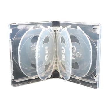 Imagem de FVDPWYE Organizador de Caixa de CD à Prova de Poeira, Fácil de Armazenar, Estojo Portátil para CD, DVD, Suporte para Vídeo, Presente para Amantes Da Música, E, Branco