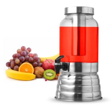 Imagem de Suqueira de Vidro com Torneira e Suporte, Dispenser 3 Litros