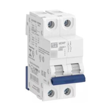 Imagem de Disjuntor Weg Bipolar Din 6A Curva C MDWP-C6 2 Polos