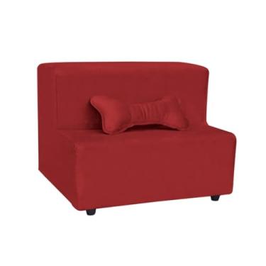 Imagem de Escadinha Pet 2 Degraus Rampa para Gato e Cachorro(Vermelho)