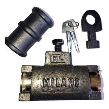 Imagem de Cadeado Tetra P/ Porta Aço Milano