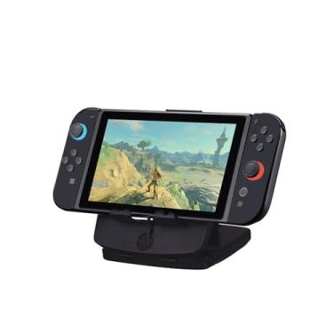 Imagem de Stand Mount for 2025 Nintendo Switch 2, Adjustable and Foldable Desk Holder Dock, Portable Compact Play Table Bracket Stores 24 Game Cards, 4 SD Cards with 7 Height Settings