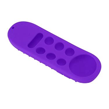 Imagem de Zerodis Caixa de Silicone Suave para Cromecast Com Controle Remoto de TV, Material Lavável para Entretenimento Doméstico (Conjunto roxo)