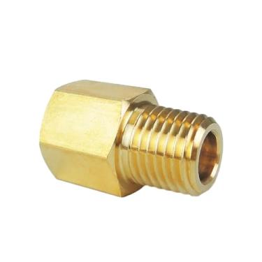 Imagem de AIGO Encaixe de tubulação de latão, adaptador redutor (1/10.2 cm macho NPT x 1/10.2 cm fêmea NPT)