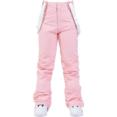 Imagem de Calças De Esqui Femininas Com Alças Calças De Neve Calças Softshell Forradas à Prova D'água Calças Térmicas De Caminhada Calças De Trekking Longas Calças Funcion, White, 3XL